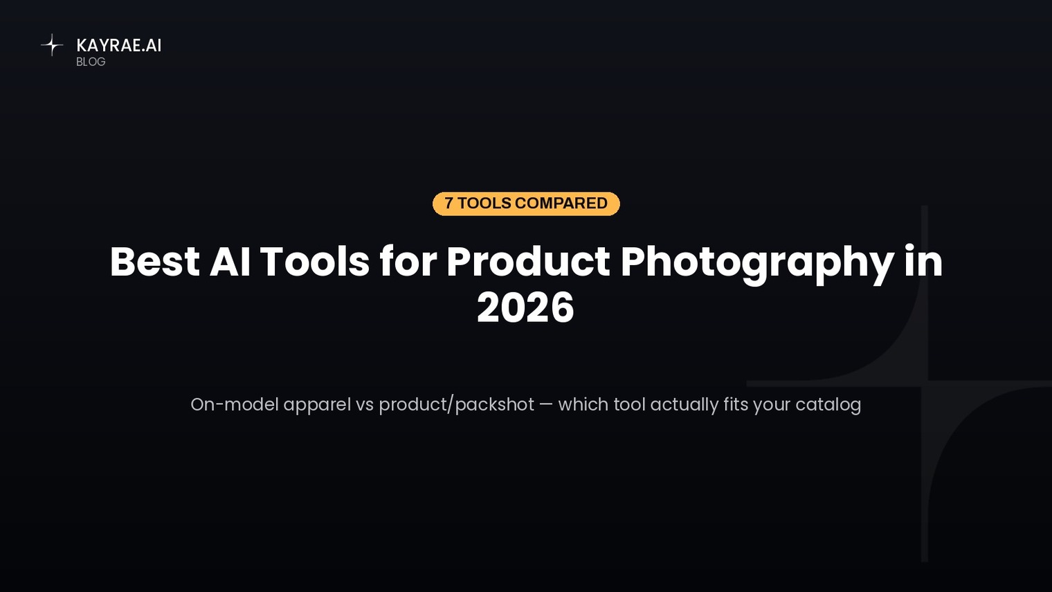 Best AI Tools for Product Photography in 2026
