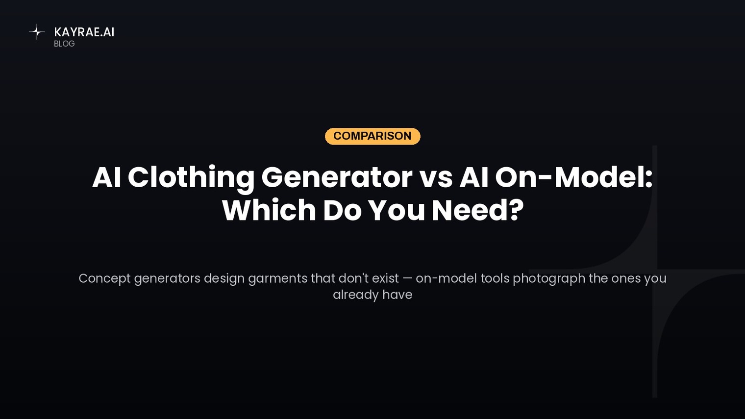 AI Clothing Generator vs AI On-Model: Which Do You Need?