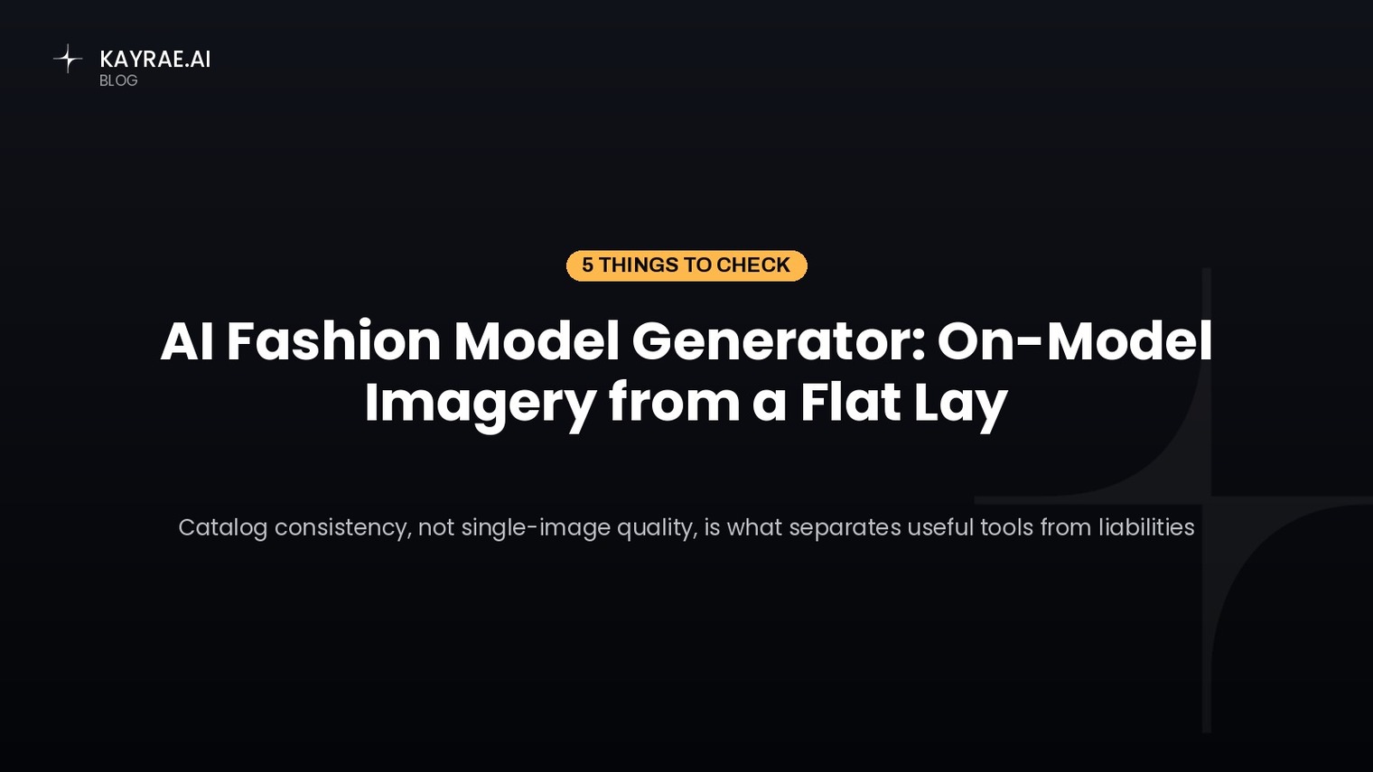 AI Fashion Model Generator: On-Model Imagery from a Flat Lay
