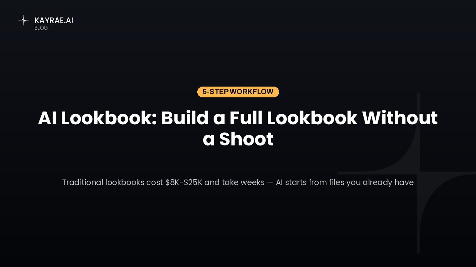 AI Lookbook: Build a Full Lookbook Without a Shoot