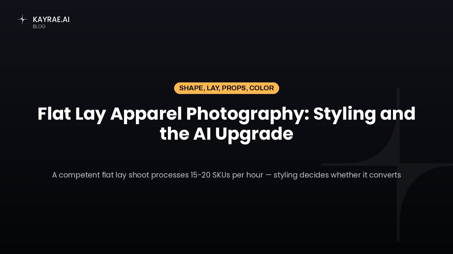 Flat Lay Apparel Photography: Styling and the AI Upgrade