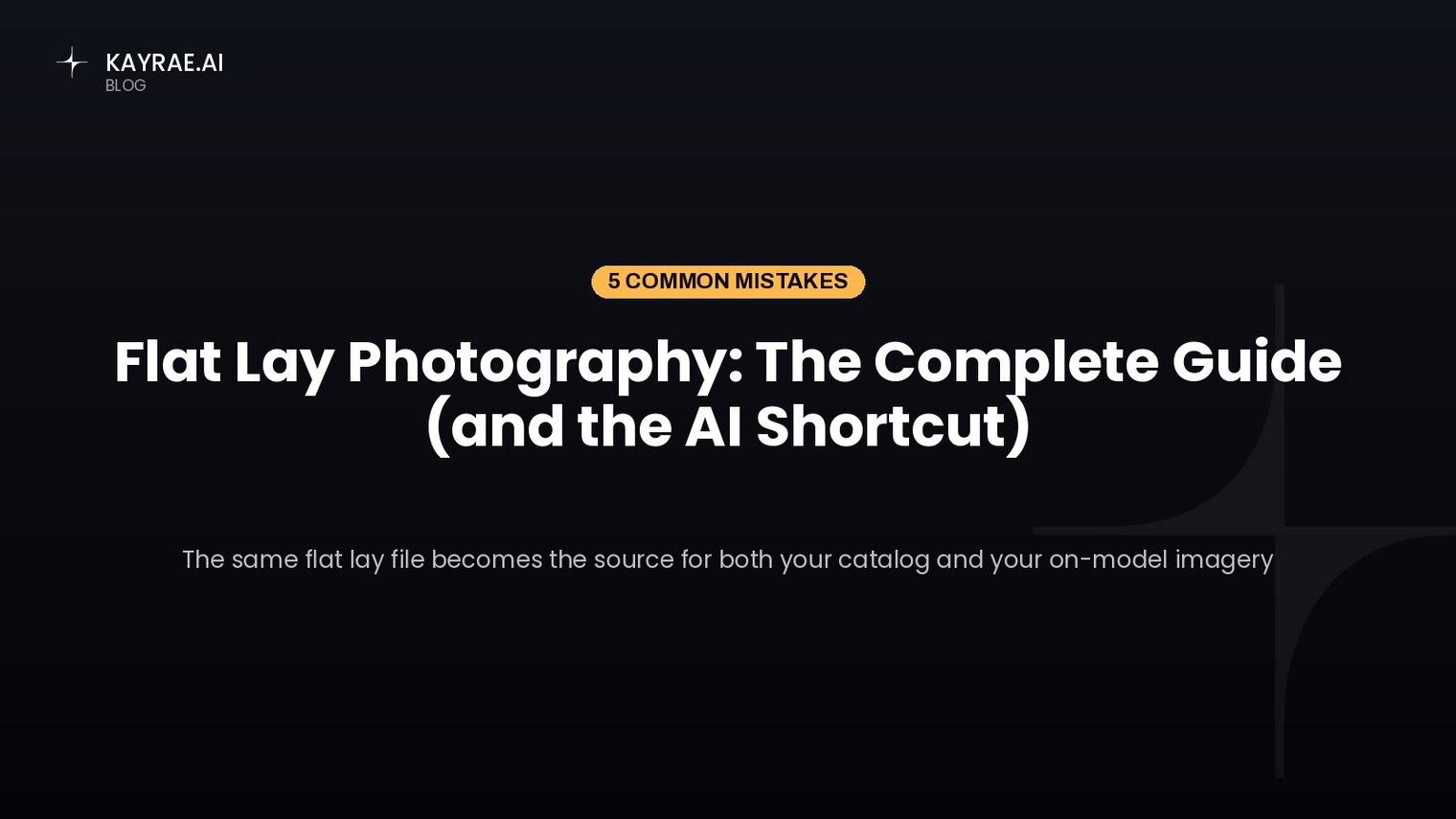 Flat Lay Photography: The Complete Guide (and the AI Shortcut)