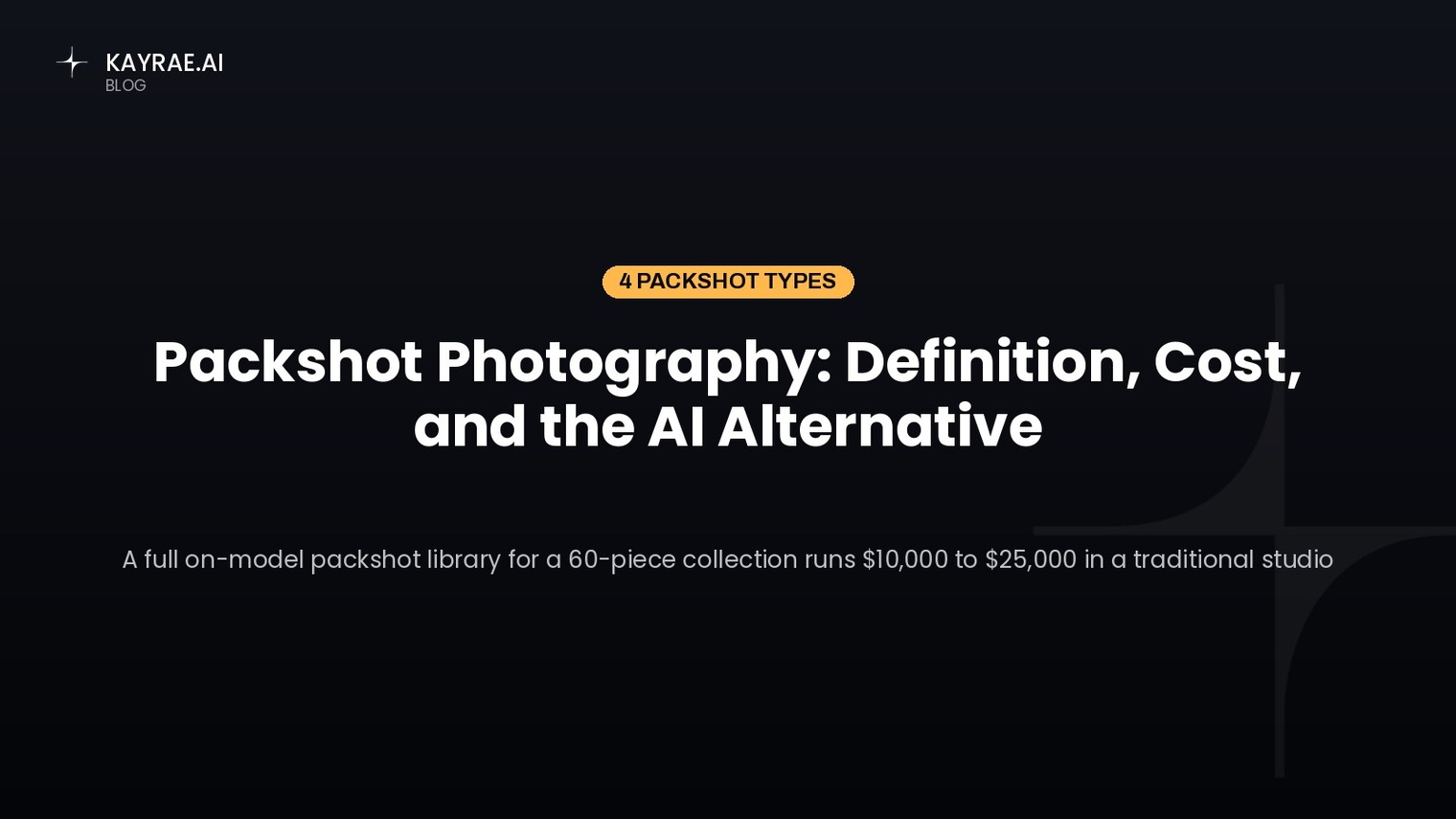 Packshot Photography: Definition, Cost, and the AI Alternative
