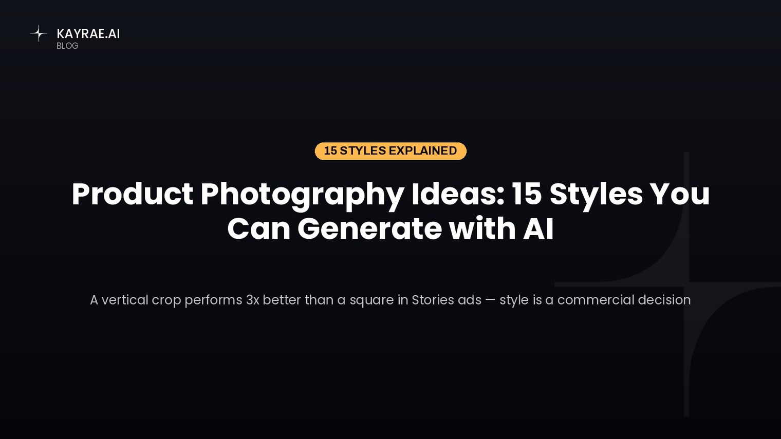 Product Photography Ideas: 15 Styles You Can Generate with AI
